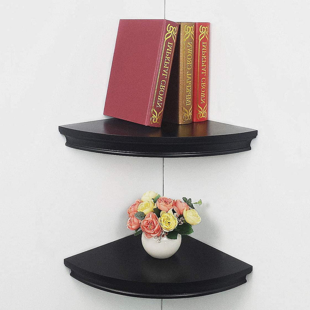 Угловая настенная полка 