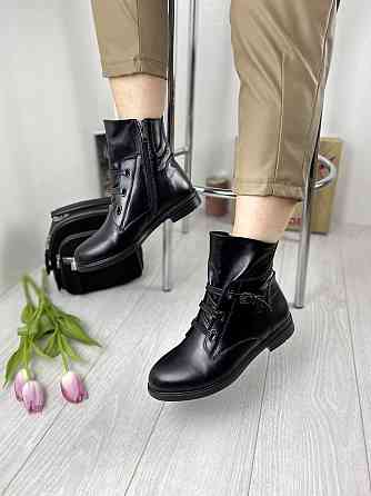 Olli Черевики жіночі OLLI чорні натуральна шкіра весна-осінь 37р. (K-7-9104 3088) Коломия