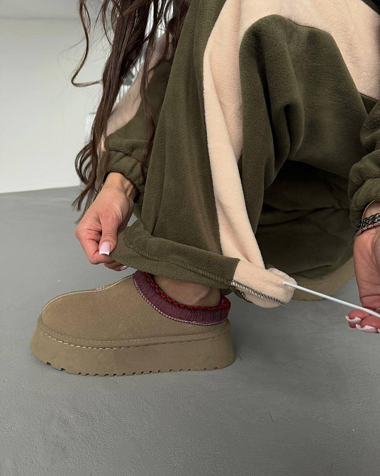 Женский теплый повседневный костюм с лампасами двойка двухсторонний флис Одесса - изображение 2