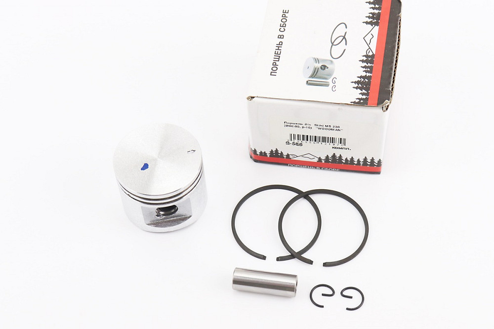 Поршень к-кт MS-210/230 40mm (палець 10mm) Тип 1 (юбка суцільна) Киев - изображение 1
