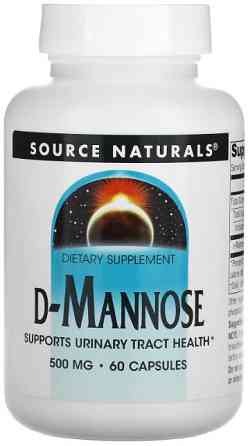 D-Манноза Source Naturals D-Mannose 500 мг 60 капсул Київ
