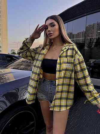 Жіноча сорочка в клітинку ( з накатом) Одеса