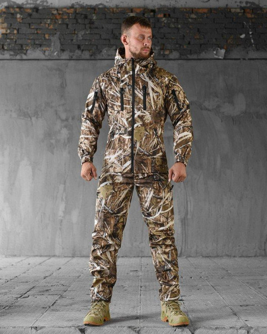 Тактичний маскувальний костюм софтшел SoftShell reeds ВТ7904 Одеса - фото 11
