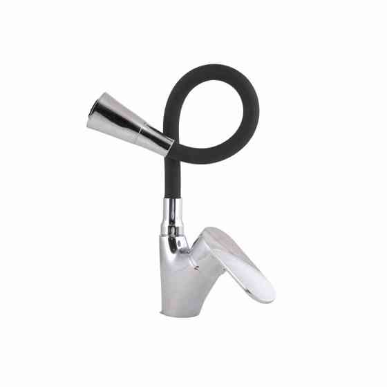 Смеситель для кухни Lidz Tani 007F3 с гибким изливом (k40) LDTAN007F3BCR37649 хром/черный Киев