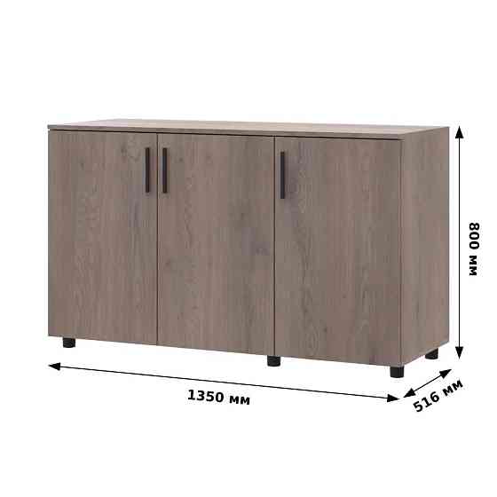 Комод Doros Торн Антрацит 3 ДСП 135х51.6х80 (DRS-012097) Дніпро