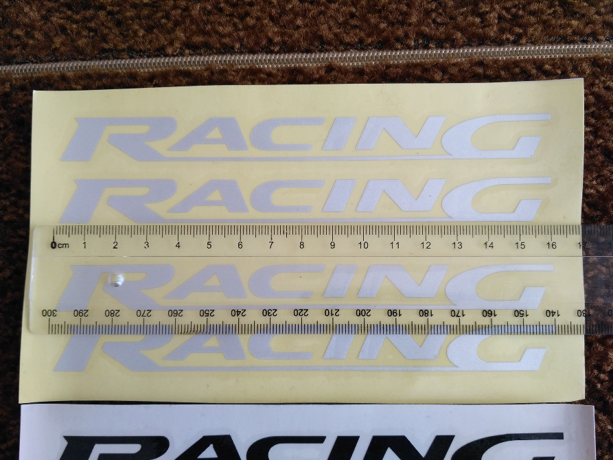 Наклейки на ручки , дворники авто Racing Черная и Киев - изображение 3