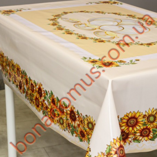 Скатертина 1,2*1,5м ПВХ фотодрук 3-шарова на тканинній основі 10шт 009 А Bona Domus Житомир