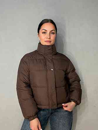 Куртка женская Fashions 87226 короткая демисезонная коричневая, коричневый, L Киев