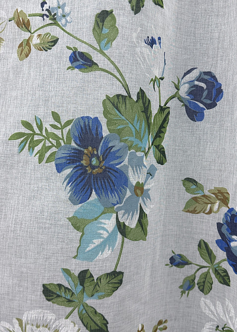 Тюль батист с цветочным принтом, коллекция 