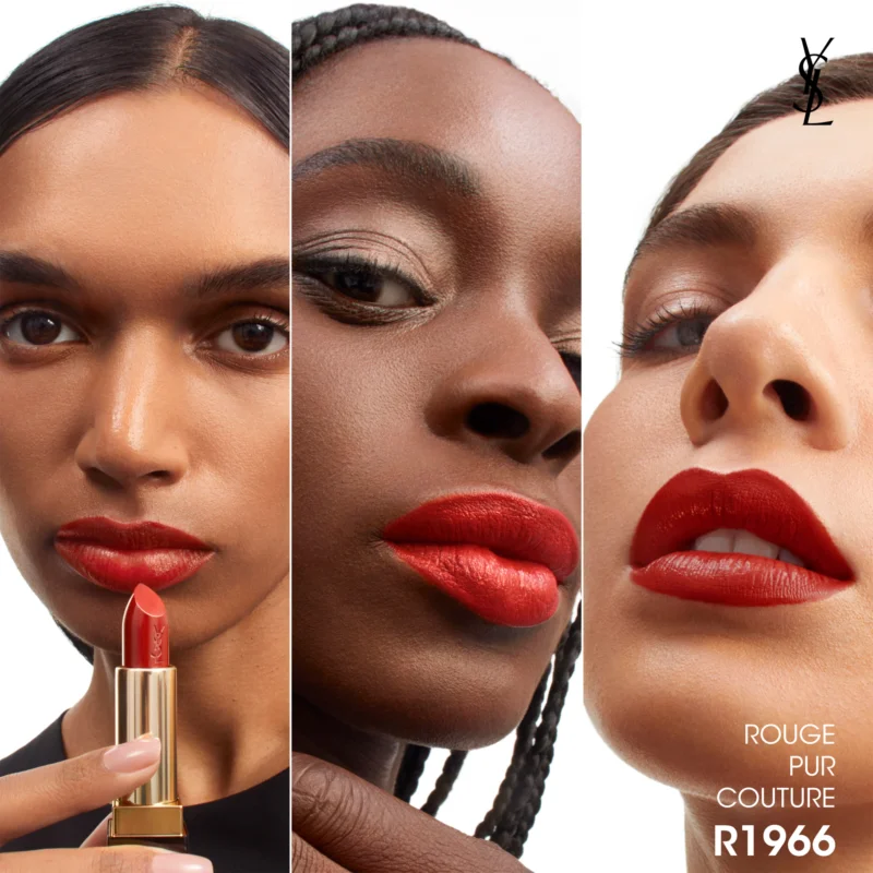 Помада для губ Yves Saint Laurent Rouge Pur Couture Caring Satin Lipstick R1966 Rouge Libre Славянск - изображение 3
