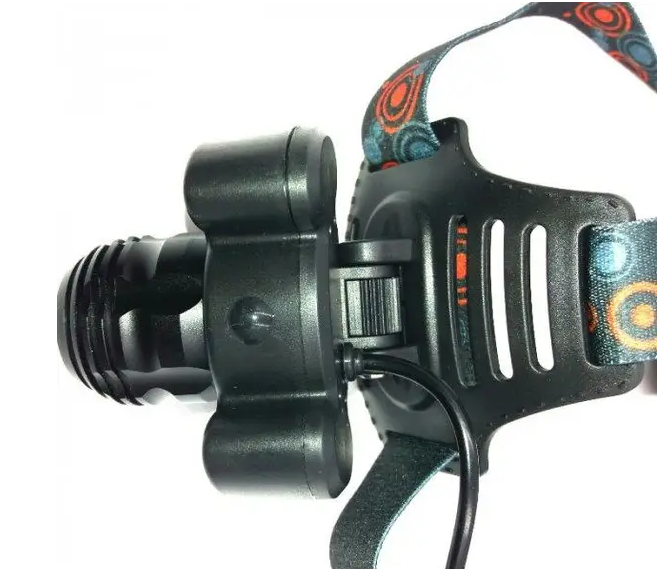 Налобний ліхтар BAILONG BL-C862-T6 з 3 світлодіодами, COB діодом, 4 режимами роботи та регульованим нахилом корпусу Одеса - фото 4