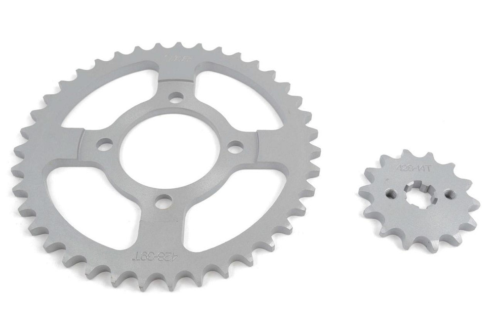 Звезды трансмиссии (пара) мопед Дельта 428-14T + 428-39T Мукачево - изображение 1