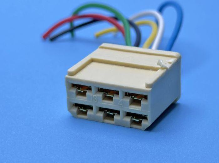 Разъём с проводом МАМА (внутренний)   6 контактов, клемма 6,3 Харьков - изображение 1