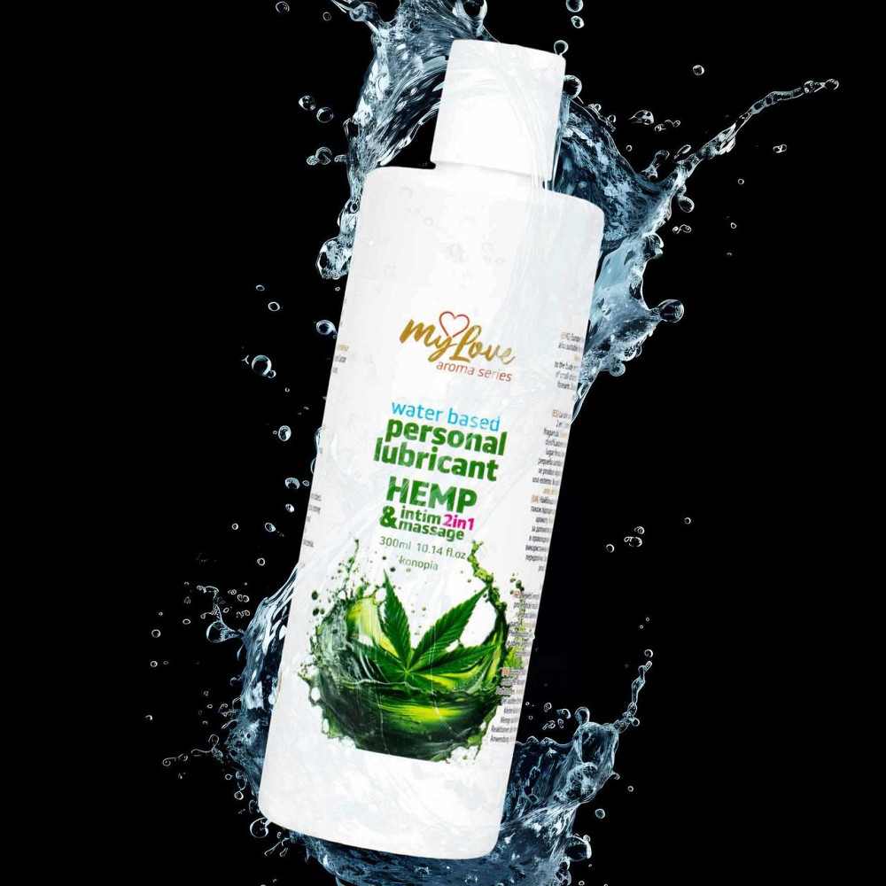 2в1 лубрикант та масажний гель - MyLove Aroma Series Intim&Massage Hemp, 300 мл Sex Aura Київ - фото 4
