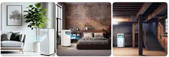 Портативний кондиціонер Berdsen 9000 BTU з Wi-Fi та осушенням. Київ