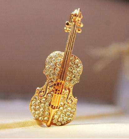 Брошь бижутерия Скрипка Киев - изображение 1