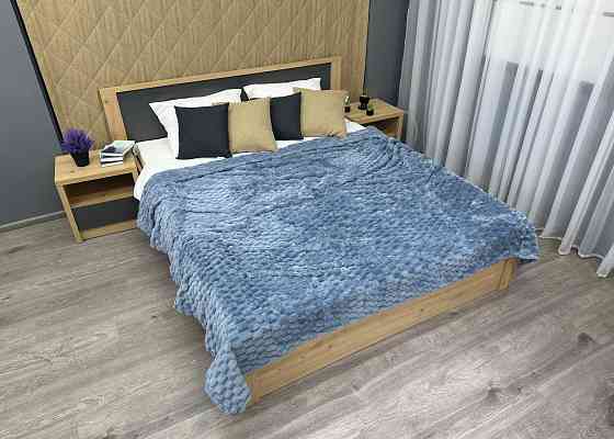 Плед-покривало 210х210 см (+-5см) Соти Блакитний (87-209) Київ