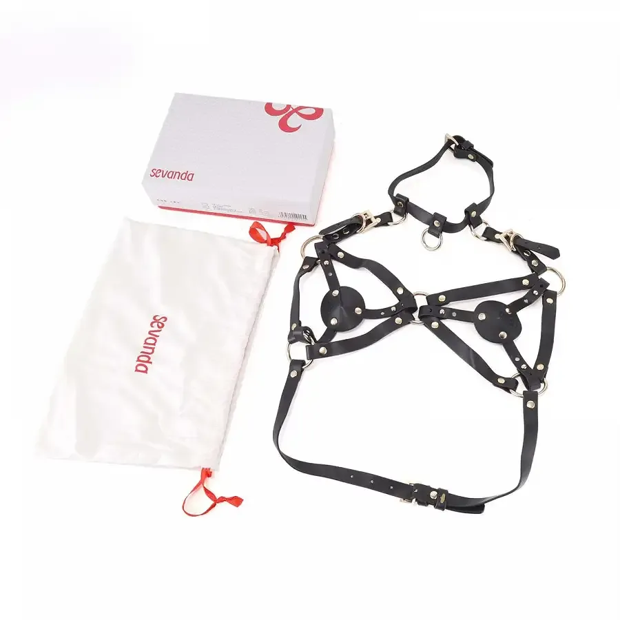 Портупея на груди LOCKINK SEVANDA Queen Chest Harness with Removable Bra Львов - изображение 9