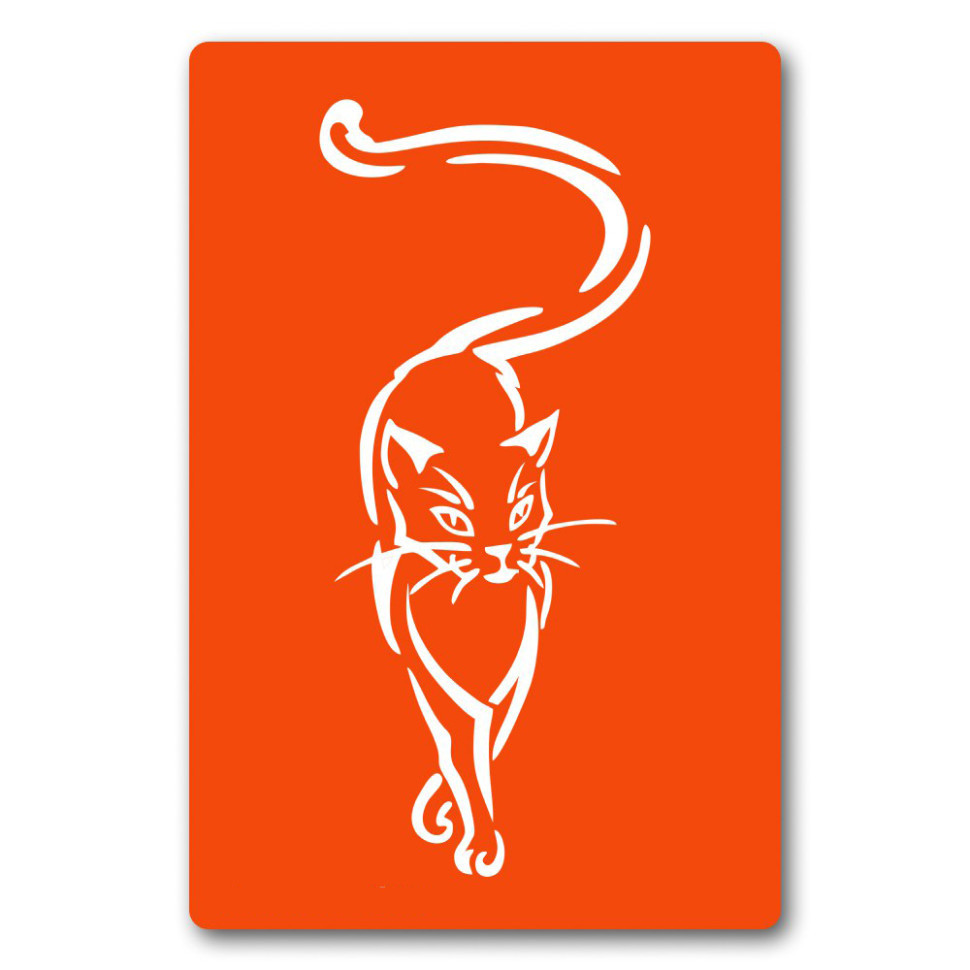 Трафарет для био-тату Котик kx001-24*34см, размер 24х34 см Винница - изображение 1