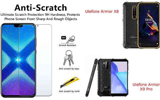 Захисне скло NeoGlass для Ulefone Armor X8, Armor X9 Pro – надпрозоре та стійке Київ