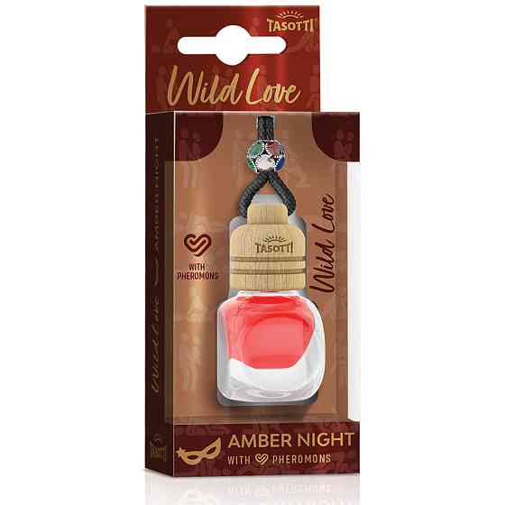 Ароматизатор для авто з феромонами пробка "Wild Love" Amber Night (Бурштинова ніч) 7мл Tasotti Вінниця