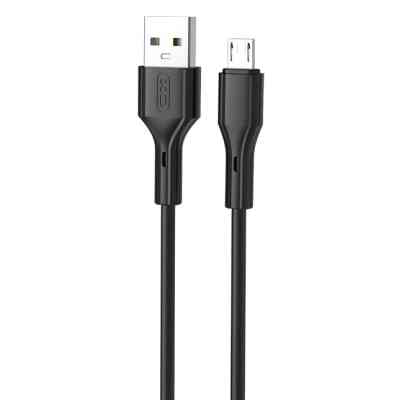 Дата кабель USB 2.0 AM to Micro 5P 1.0m black XO (NB230_M_Black) Винница