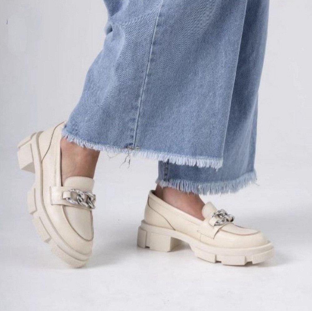 Туфлі жіночі GREMMY бежеві натуральна шкіра низький хід 37р.39р.40р.41р. (5355) Коломия - фото 2