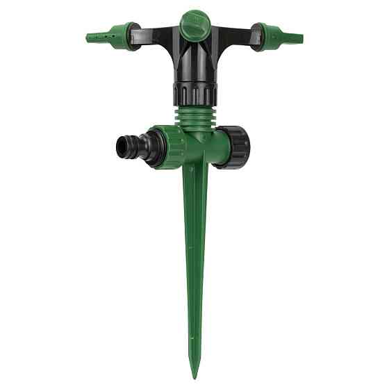 Дождеватель на пластиковом колочке с боковой подачей (ABS) GRAD (5014115) Ровно