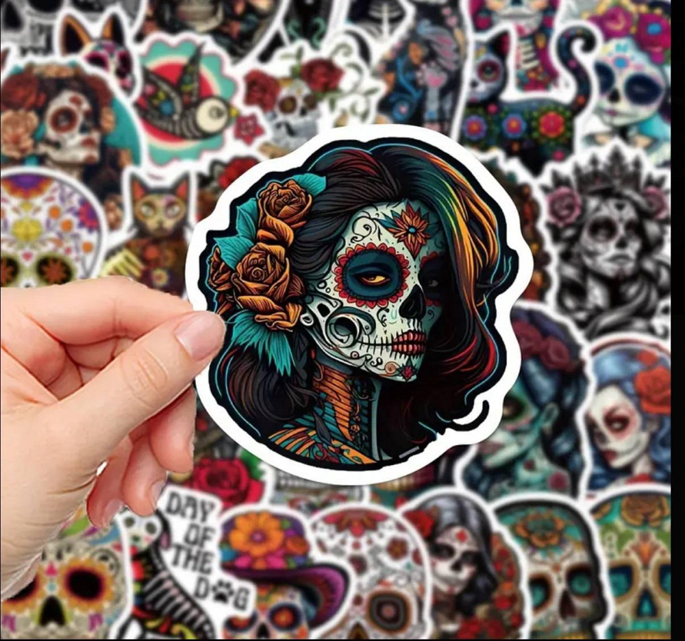 Набор наклеек «День мёртвых», 50 шт Киев - изображение 1