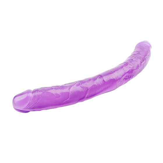 Фаллоимитатор двухсторонний фиолетовый Chisa Hi-Rubber 46 см *4,7 см Sex Aura Киев