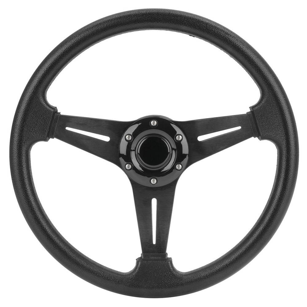 Кермове колесо 13.5 алюміній чорне ААА Тайвань Черкаси - фото 1