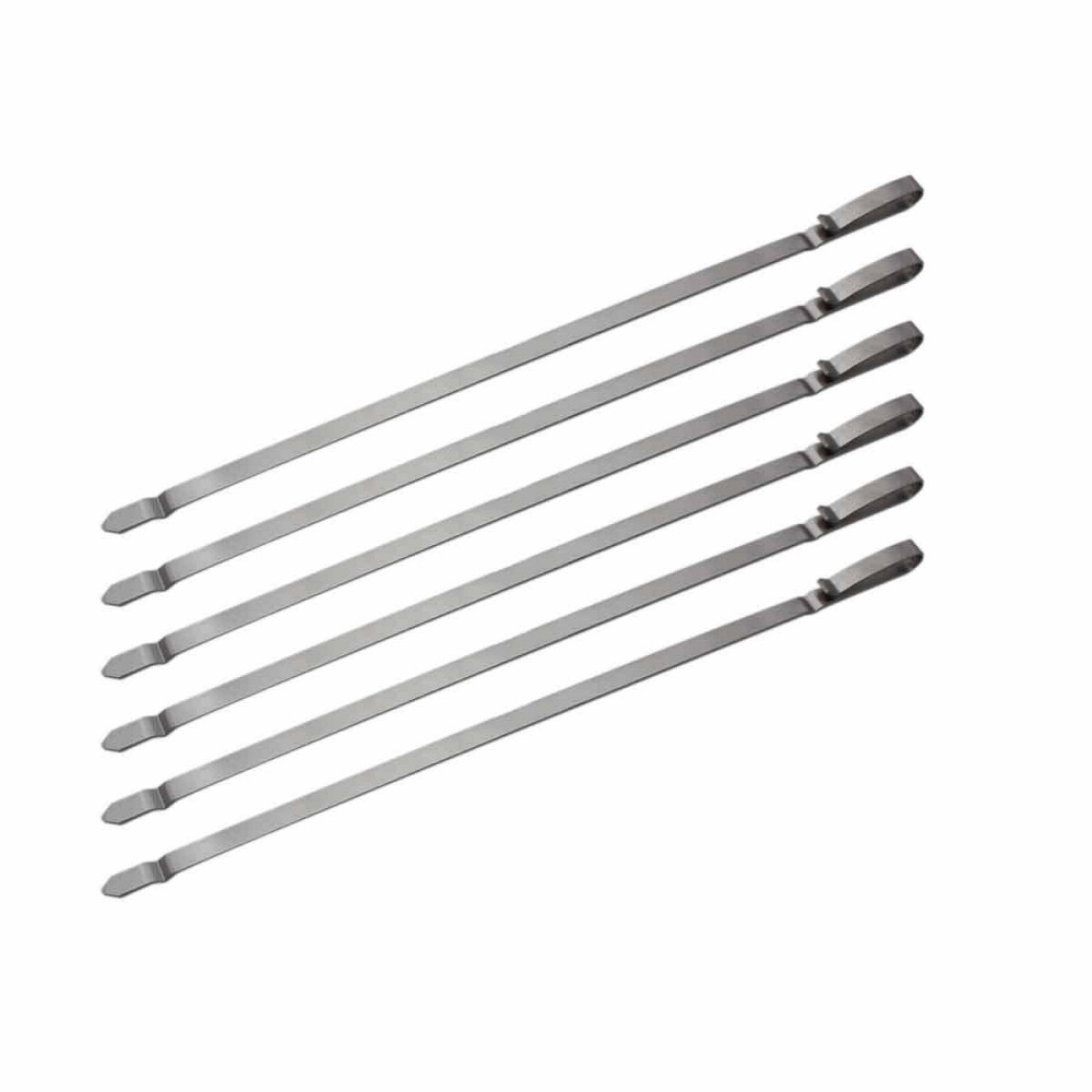 Набір шампурів для бічного пальника гриля SANTOS, з нержавіючої сталі, вітрозахист, набір 6 шт. 890956 Код: 010998 Рівне - фото 1