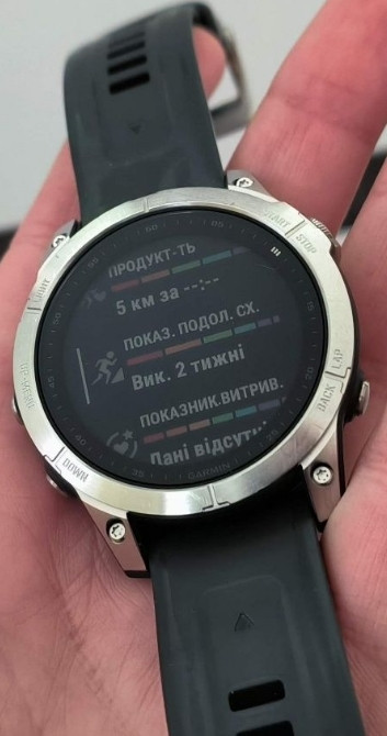 Смарт -Часы ТОП Garmin Fenix 7 Silver . Карты Украинская Мова! NFC Киев - изображение 3