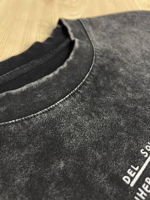 Футболка женская A-N 25062 оверсайз вареная тай-дай с принтом луна, черный, one size Киев - изображение 6