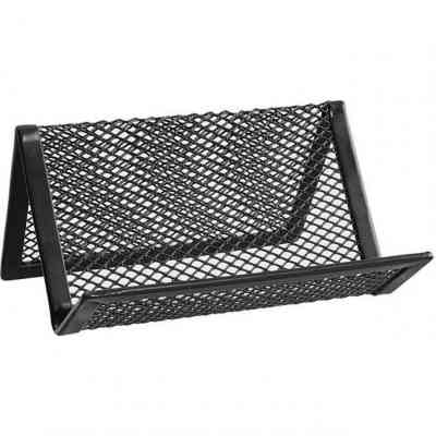 Подставка для визиток H-Tone металлическая, 10х8,7х5,6 см, черная (SET-HT-JJ41207) Винница