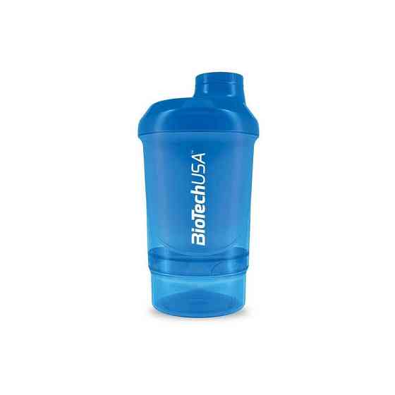 Шейкер Biotech Shaker Wave+ Nano 2 in 1 (300 ml + 150 ml) Schocking Blue Луцьк