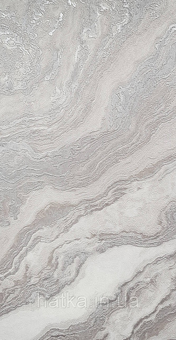 Шпалери вінілові на флізеліні AdaWall Roka 1.06х10 під камінь мармур бежеві сірі сріблясті 3д 23102-2 Київ - фото 1