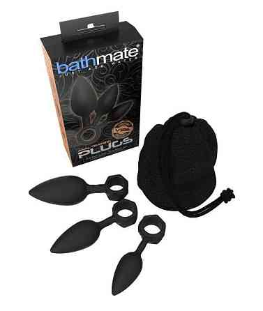 Набор анальных пробок Bathmate Anal Training Plugs, диаметр 2,5см - 3,1см - 3,8см Sex Aura Киев