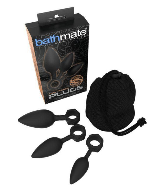 Набор анальных пробок Bathmate Anal Training Plugs, диаметр 2,5см - 3,1см - 3,8см Sex Aura Киев - изображение 3
