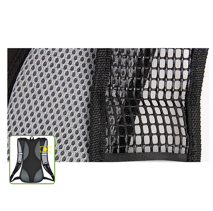 Мультиспортивний рюкзак 5 л із гідратором 2 л Feel Fit Чорно-червоний Бровари - фото 5