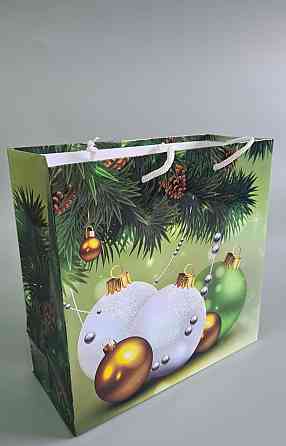 Пакети паперові подарункові, новорічні Квадрат 23*24*10 — 36 (12 шт.) Харків