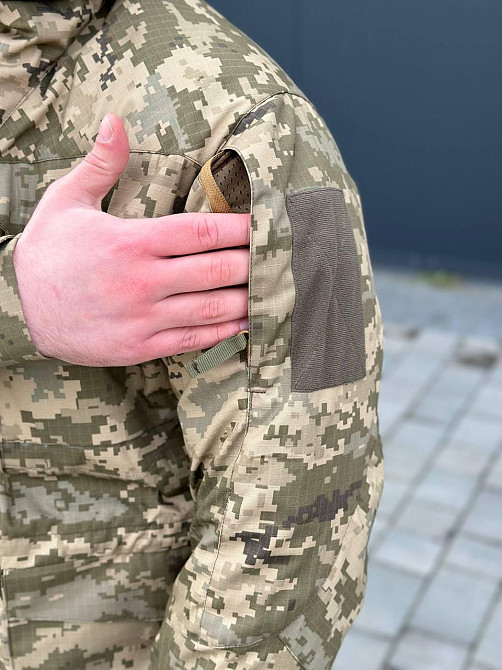 Чоловіча куртка ріп стоп піксель тактична чоловіча куртка демісезонна польва парка з капюшоном для ЗСУ   WAR Львів - фото 4