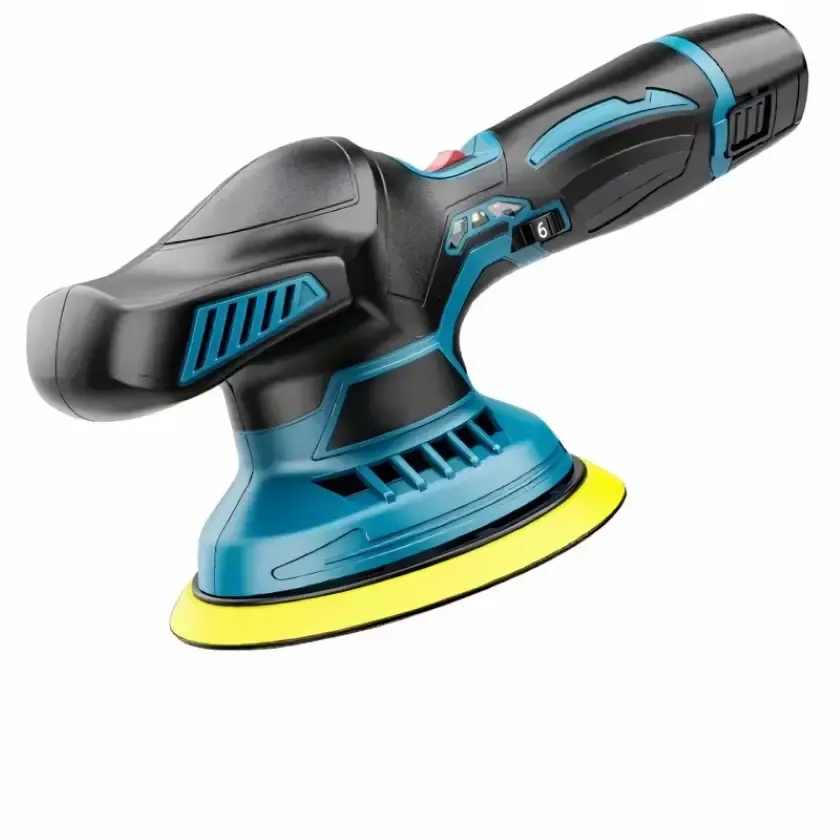 Полировальная машинка Waxing Polisher аккумуляторная с насадками 2 АКБ Коломия - фото 4