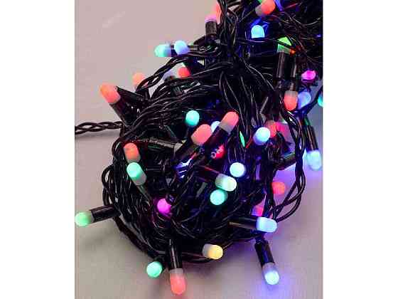 Гирлянда уличная 100LED мульти RB/RG 10м черный каучук 2.2мм 1420-54 ТМ КИТАЙ Киев