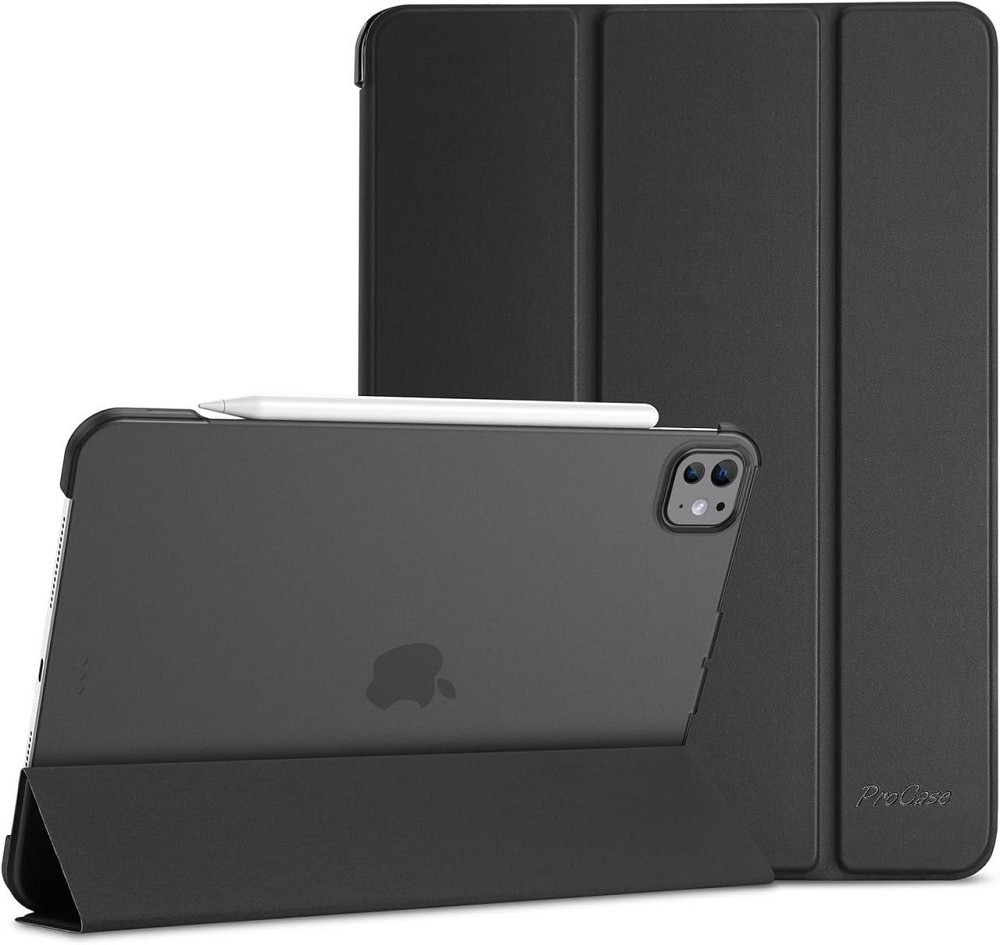 Чохол ProCase для iPad Pro 11″ (M5/M4) 2025/2024 легкий тонкий захисний Smart Case чорний Київ - фото 1
