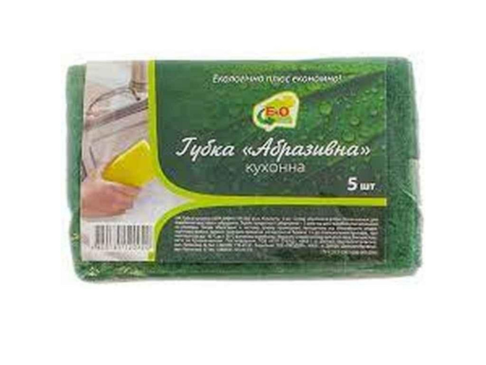 Губка кухонна Абразив 5 шт. ТМ EkO plus   Solmir Київ - фото 1