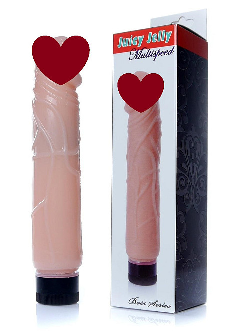 Вібратор Boss Series - Juicy Jelly Multispeed Skin, (довжина 22 см, діаметр 4 см) BS6700074 Sex Aura Київ - фото 1