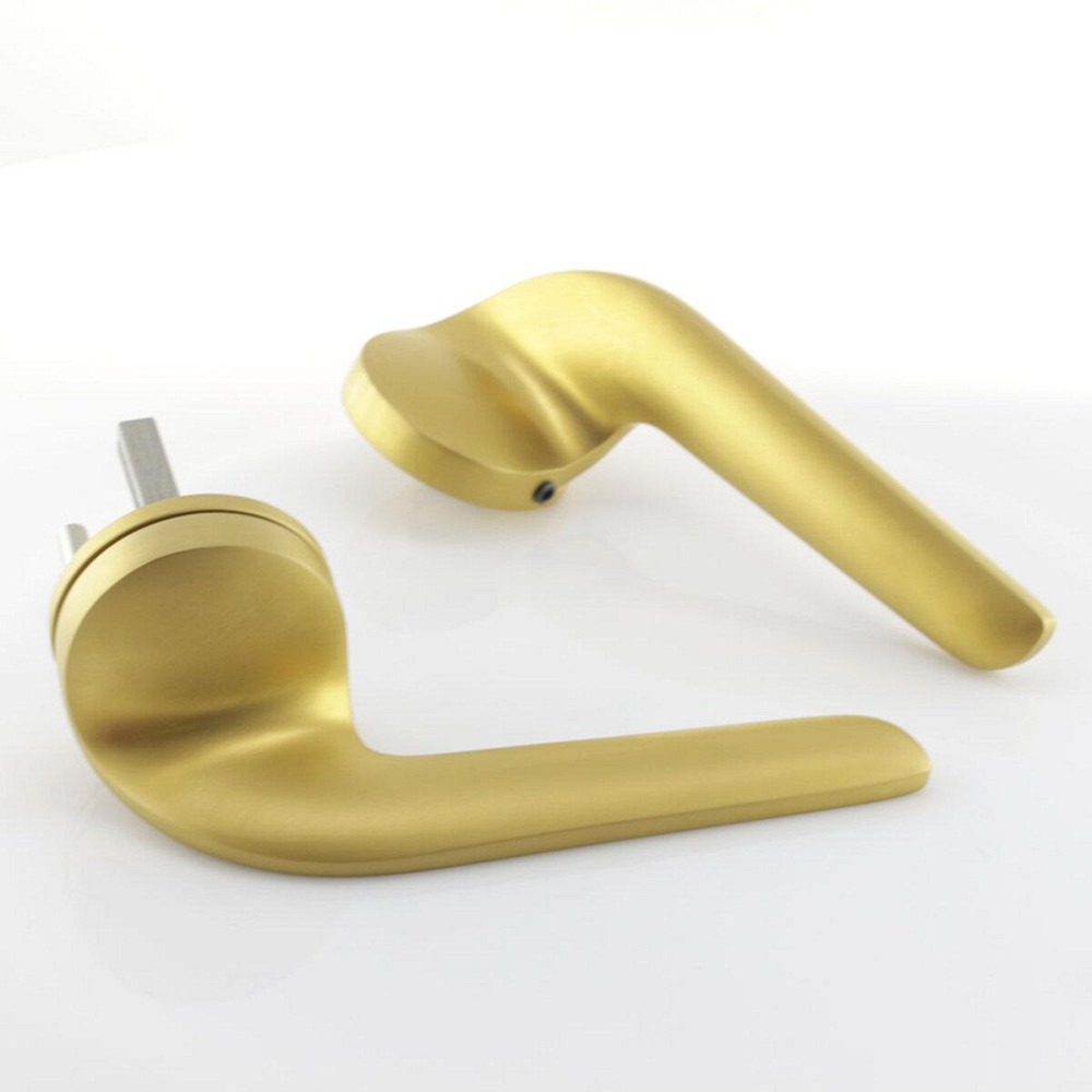 Дверна ручка на розеті M&T Down 147407 TIN-A титан/латунь матова R ф/з Київ - фото 2