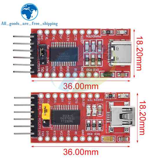 MiniUSB - UART TTL FT232RL 6pin конвертер, програматор для Arduino, модуль перетворювача інтерфейсів Київ