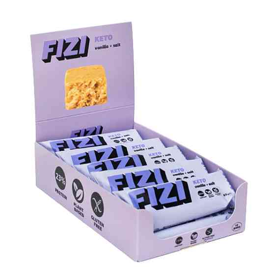KETO Protein Bar - 10x45g Vanilla + Salt Київ
